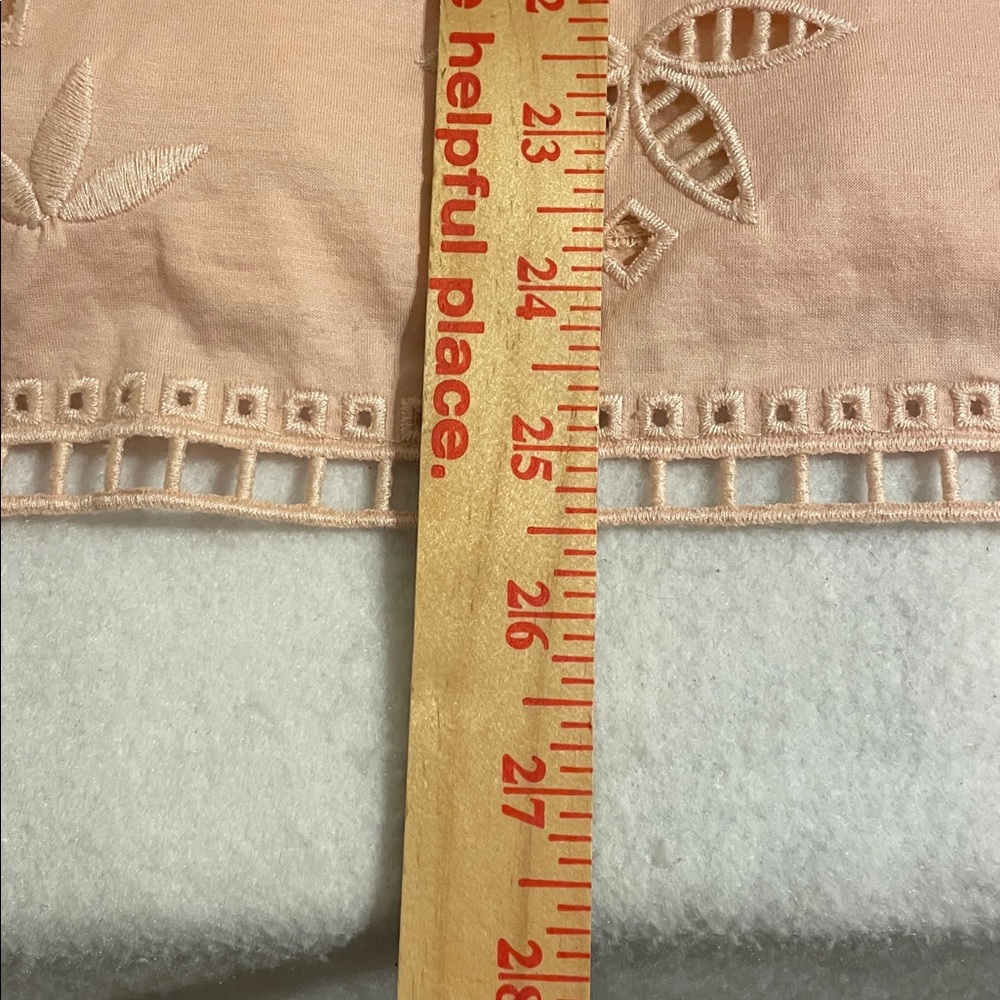 J. Crew Peach Embroidered Cutwork Tunic - Picture 13 of 13